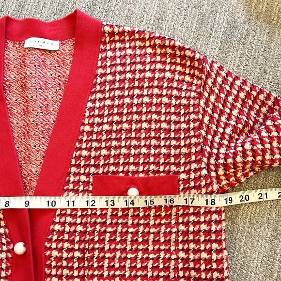 Sandro Brandy Cotton Cardigan Sweater - Picture 13 of 14